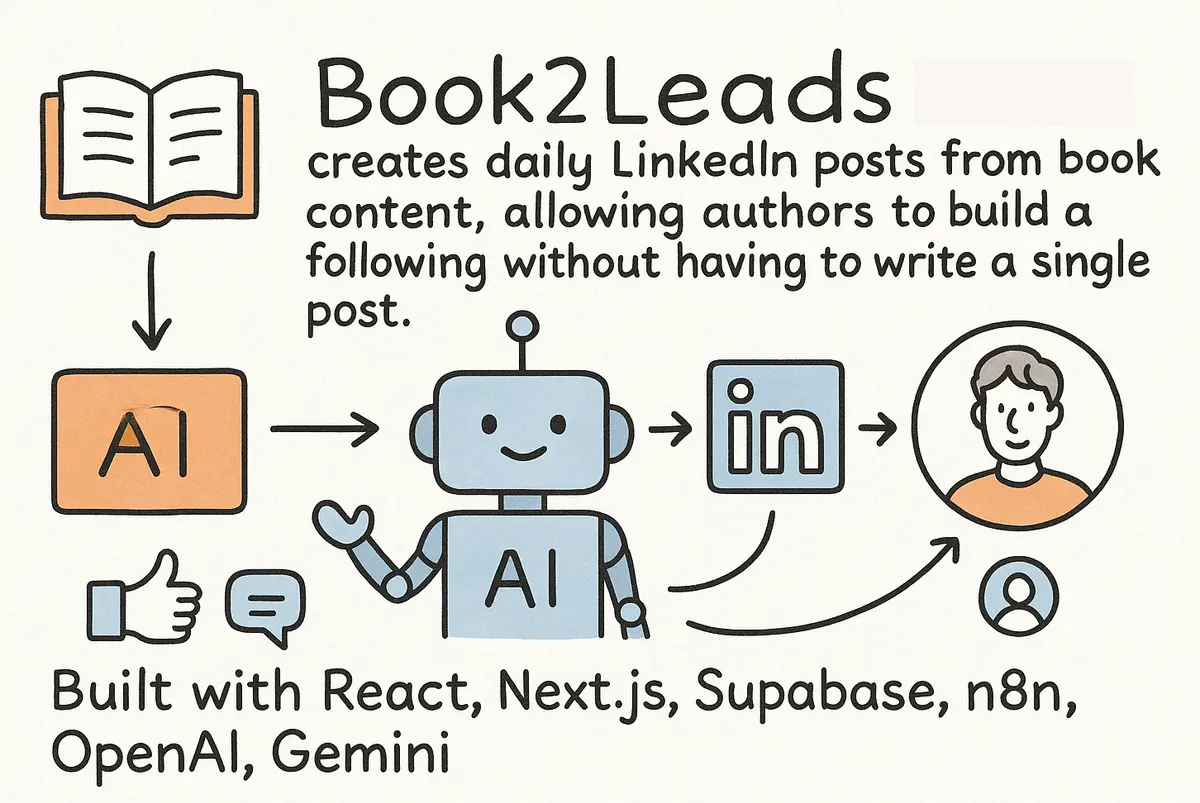 Create daily LinkedIn posts from your book.